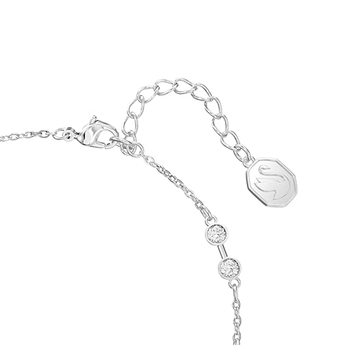 Remix Collection strand, Round cut, clear, Rhodium finish - Image 4